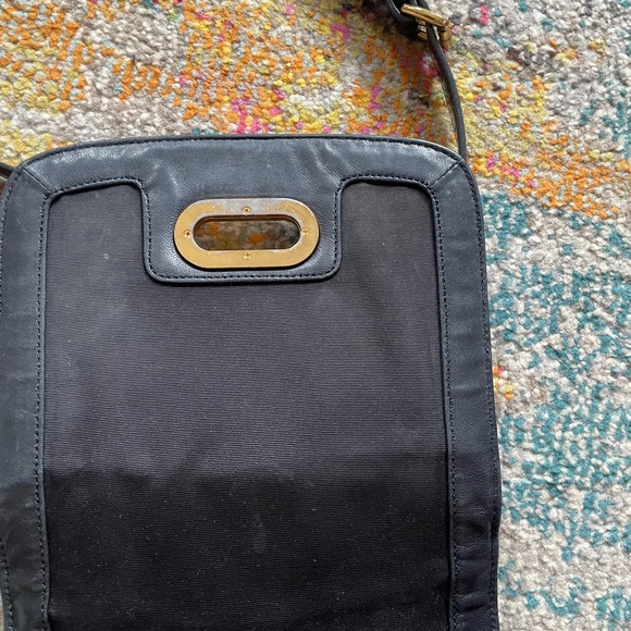 ❤️Ralph Lauren - Discontinued Crossbody Bag Black with Golden Metallic D… - Picture 9 of 17